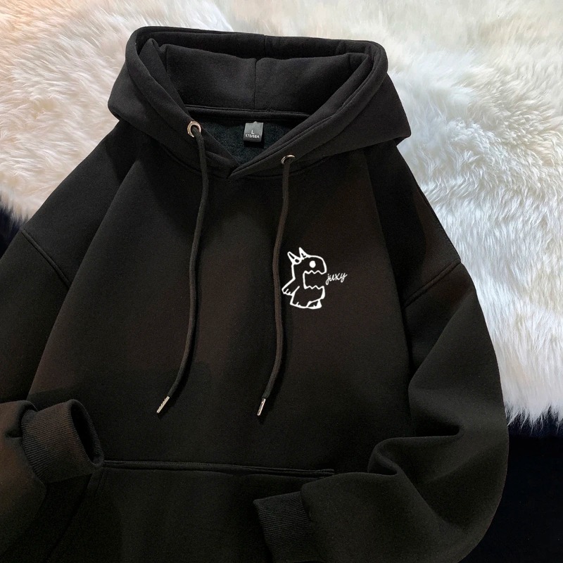 Streetwear Brand Hoodies - メンズ春秋用パーカー 2026 ファッションブランド パーソナライズドモンスタープリントトップ 多機能カジュアルストリートウェア