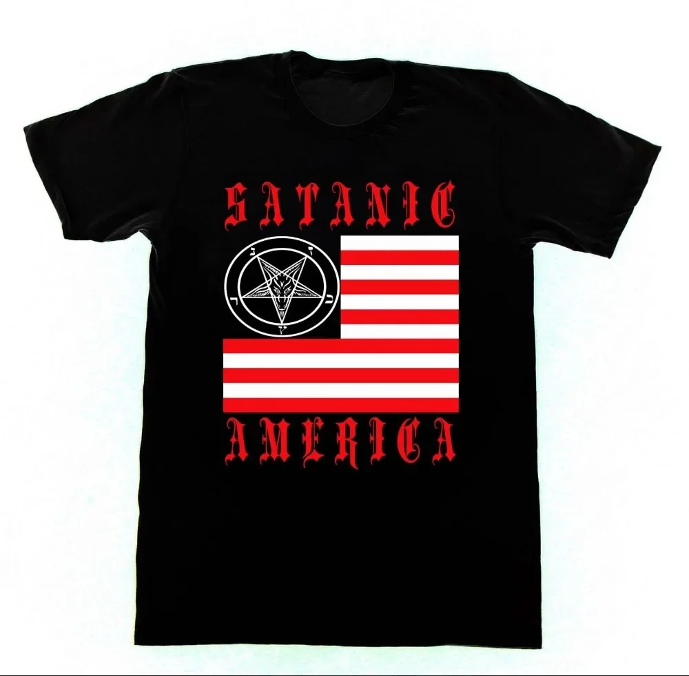 Streetwear Brand America - 悪魔のようなアメリカ Tシャツ 31 Tシャツ教会悪魔ブランド夏スタイル綿メンズユニークな男性的なストリートウェア男性 Tシャツ