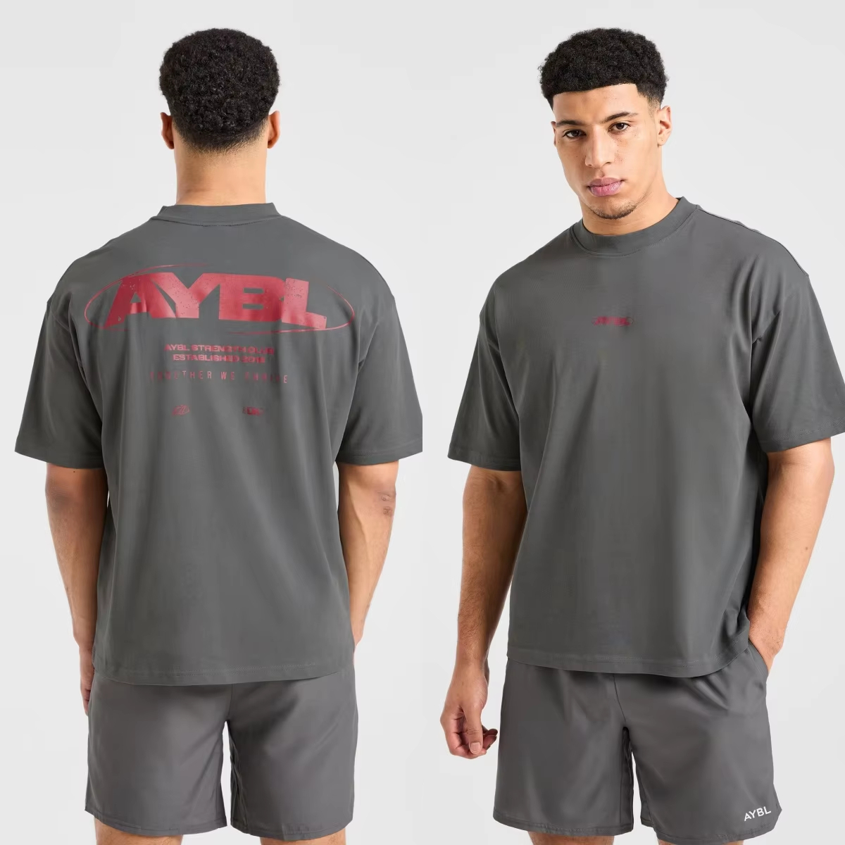 Streetwear Gym Brand - GYMクラシックロゴ ストレングスフィットネスブランド Tシャツ コットン グラフィックTシャツ メンズ