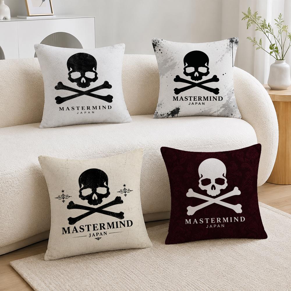 Streetwear Brand Home Decor - ストリートウェアブランド マスターマインドジャパン クッションカバー ソフトプラッシュクッションカバー ふわふわのスローピローケース ソファ、寝室、家の装飾用