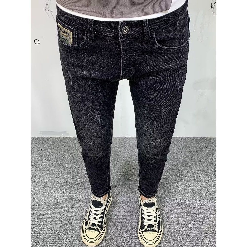 メンズスリムフィットデニムジーンズ,単色,カジュアル,ラグジ - Streetwear Brand Denim のレビューと価格