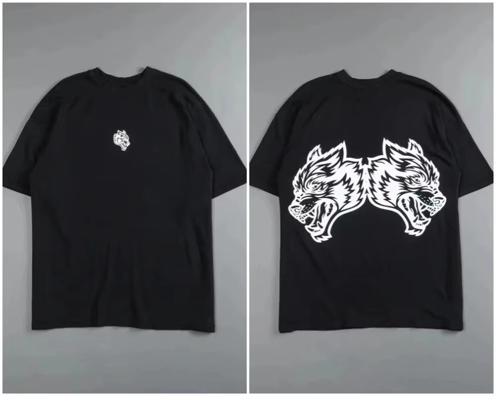 レトロブラックウルフヘッドハイエンドフィットネスストリートフ - Streetwear High End Brand のレビューと価格