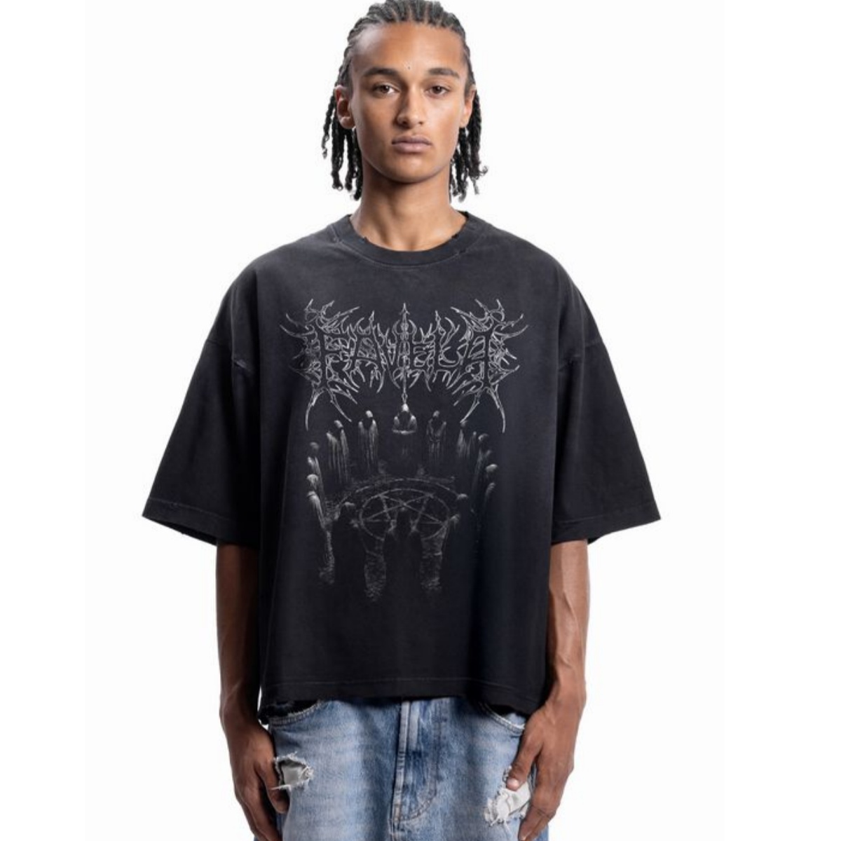 カルトメタルフォントストリートトレンディブランド Tシャツコ - Streetwear Brand Font のレビューと価格