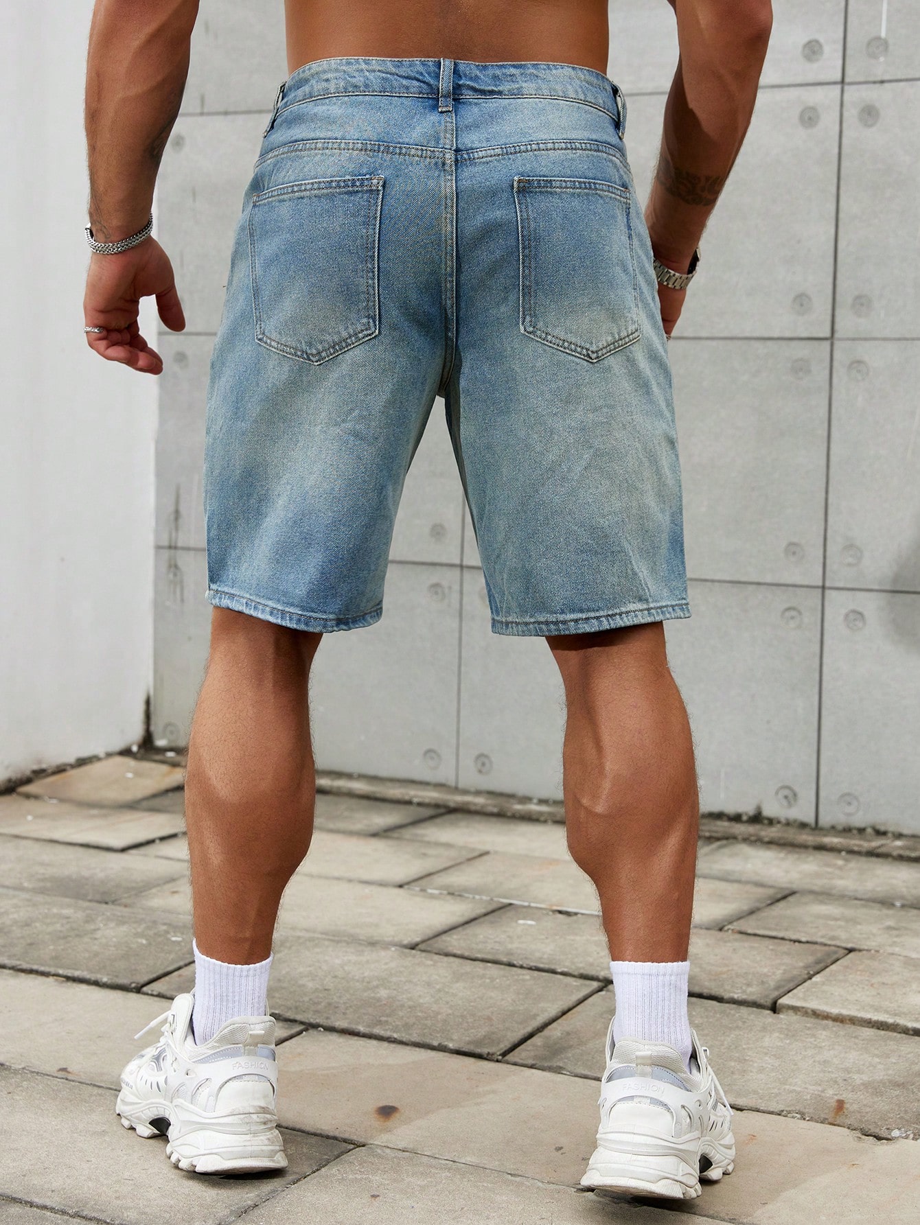 メンズショートジーンズ,メンズストリートウェア,通気性デニム - Streetwear Brand Denim のレビューと価格