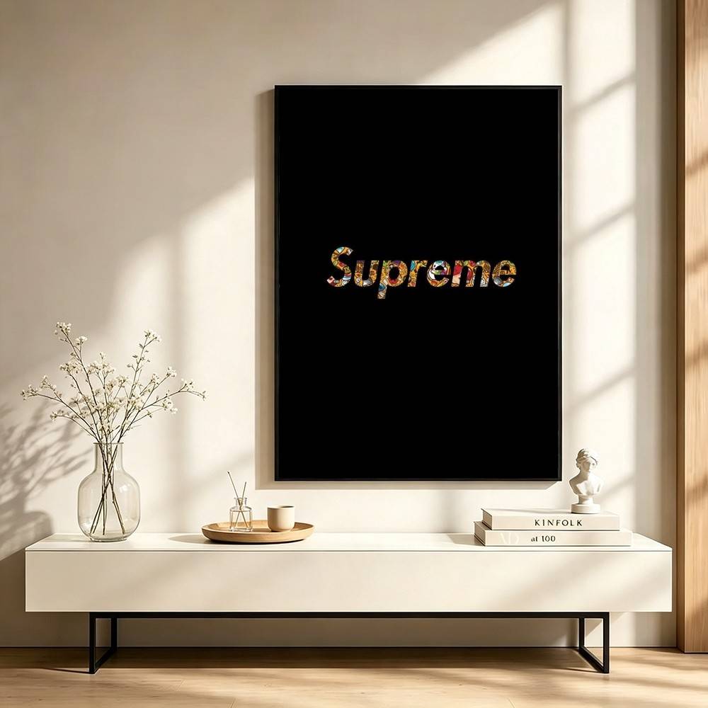 S-Supreme（ストリートウェアブランド）のポスター。防 - Supreme Brand Streetwear のレビューと価格
