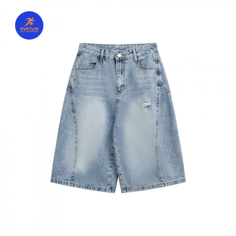 MAQVOB高級品質EU USサイズジーンズショーツストリー - Streetwear Brand Denim のレビューと価格