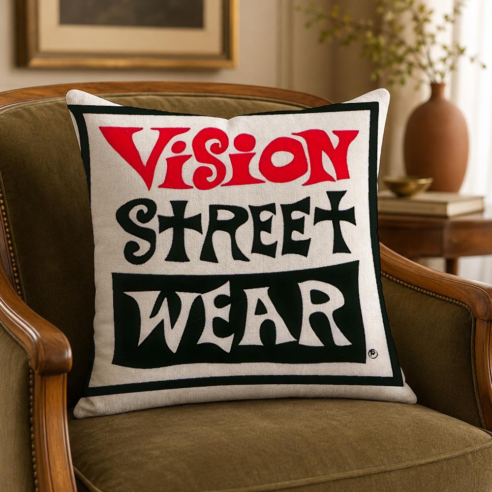 有名ブランドV-Visionストリートウェアのクッションカバ - Streetwear Brand Home Decor のレビューと価格