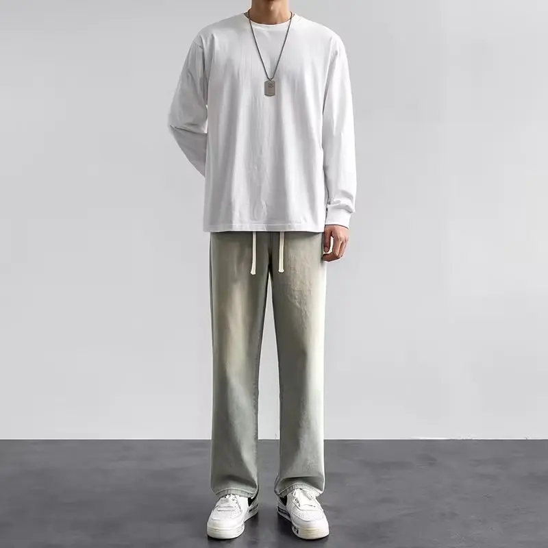 2025年新作 ストリートウェア ルーズジーンズ メンズ 韓 - Streetwear Brand Denim のレビューと価格